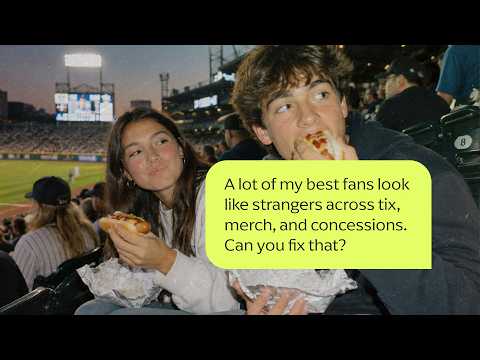 Fans watching a baseball game.