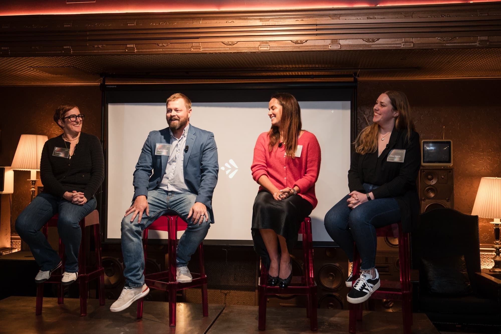 Customer panelists at the Pér launch event in New York.